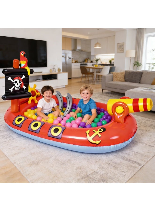 TAPIT Inflatable Swimming Pool for Kids with Sprinkler, Funny Blow up Pool 190*110*90cm Full-Sized Family for Backyard, Summer Water Party (Pirates Spray Pool) - Image 5